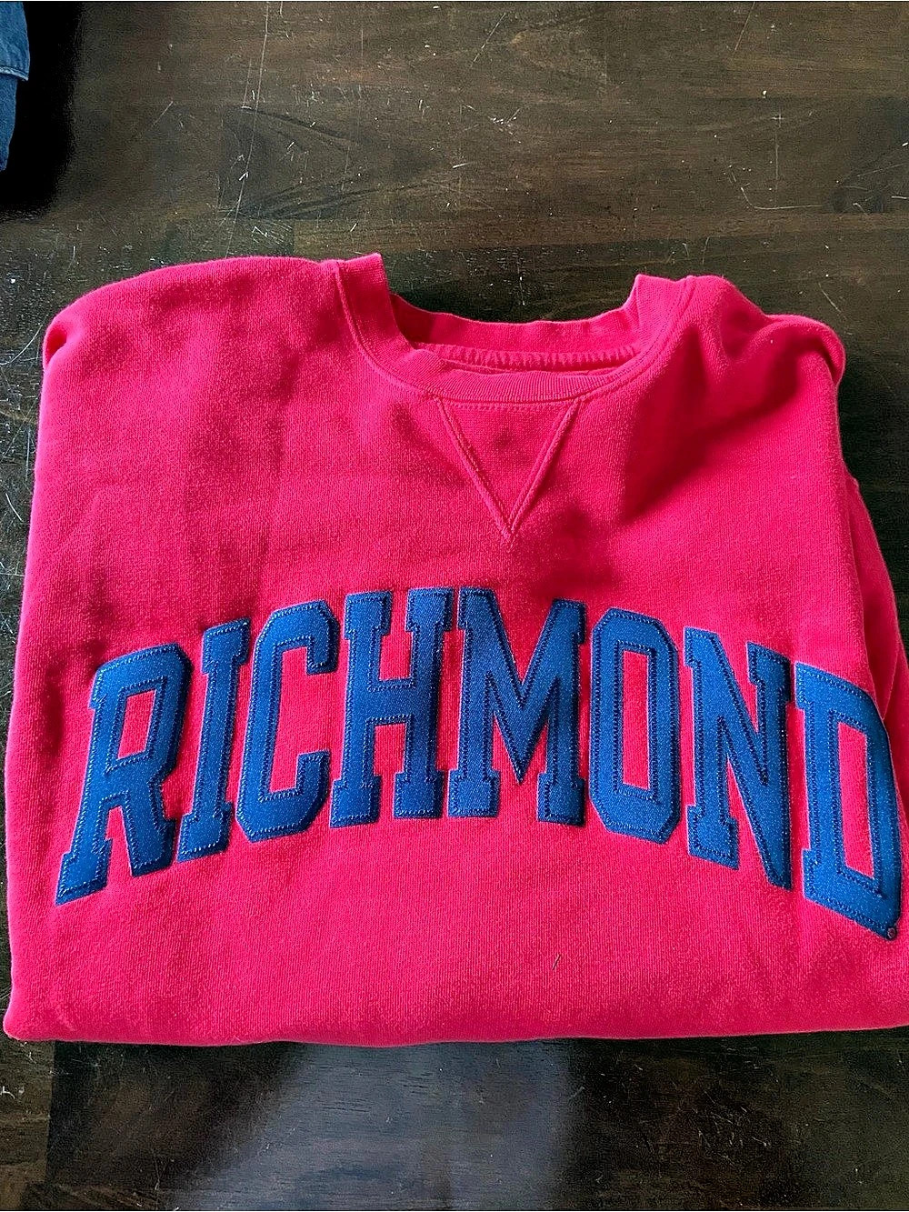 University of Richmond Crewneck in Red Size Small